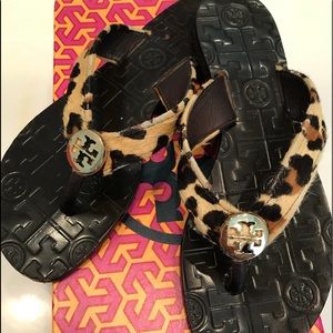Tory Burch Leopard Print Sandal... Size 6